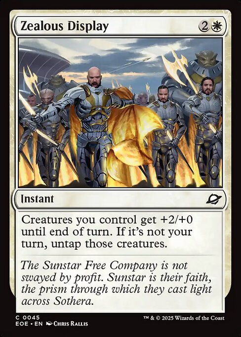 EOE, Zealous Display, Standard, 45, C, Near Mint, (Foil), EN
