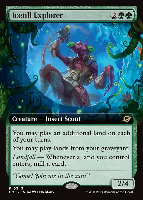 EOE, Icetill Explorer, (Extended Art), 343, R, Near Mint, Normal, EN