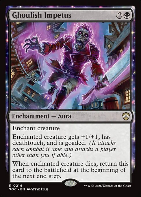 SOC, Ghoulish Impetus, Standard, 214, R, Near Mint, Normal, EN