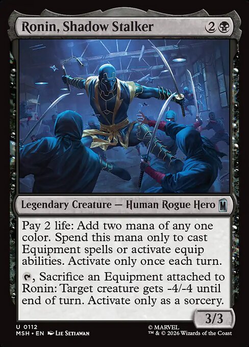 MSH, Ronin, Shadow Stalker, Standard, 112, U, Near Mint, (Foil), EN