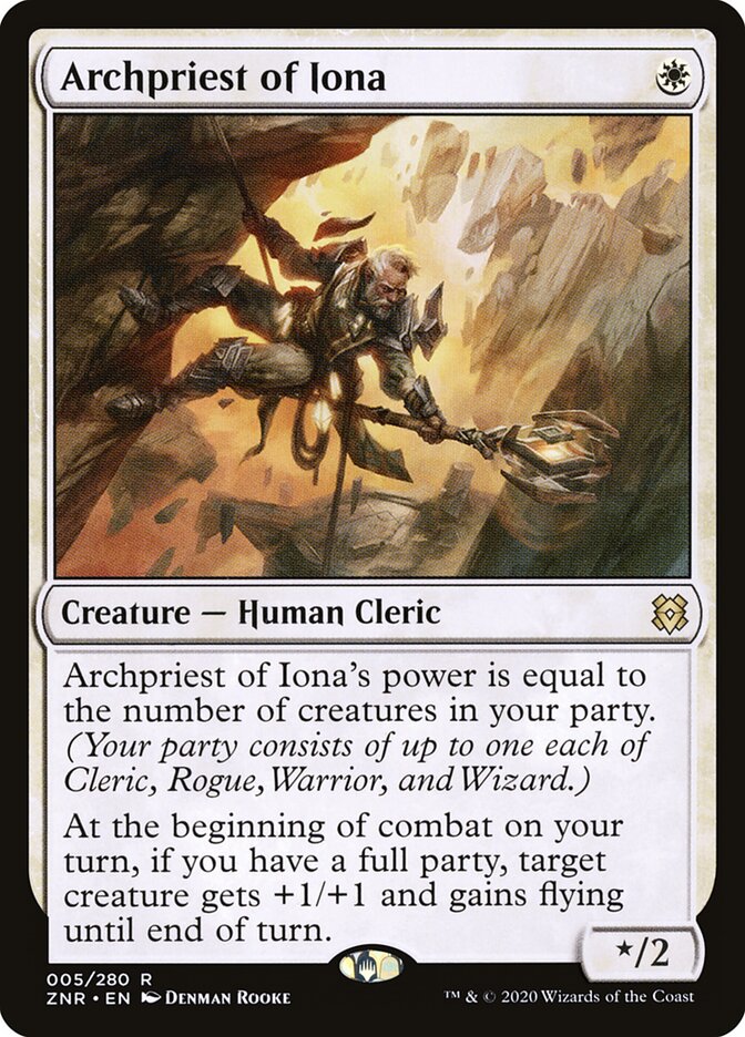 ZNR, Archpriest of Iona, Standard, 5, R, Near Mint, Normal, EN