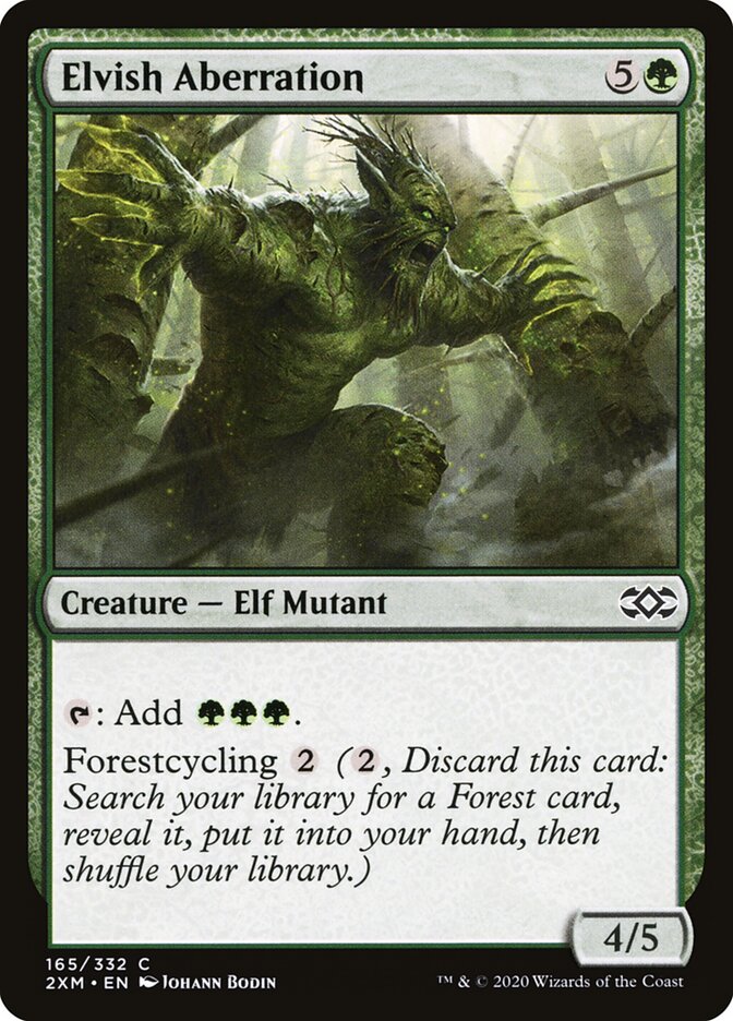 2XM, Elvish Aberration, Standard, 165, C, Near Mint, (Foil), EN