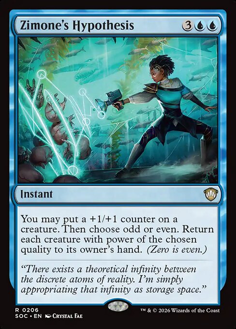 SOC, Zimone's Hypothesis, Standard, 206, R, Near Mint, Normal, EN
