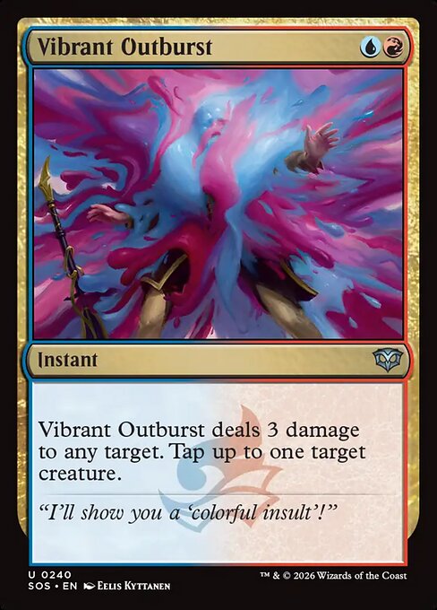 SOS, Vibrant Outburst, Standard, 240, U, Near Mint, (Foil), EN