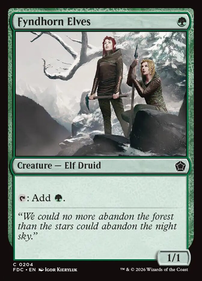 FDC, Fyndhorn Elves, Standard, 204, C, Near Mint, Normal, EN
