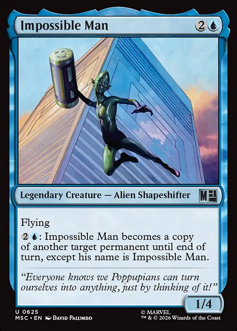 MSC, Impossible Man, Standard, 625, U, Near Mint, Normal, EN