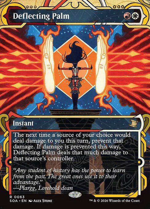 SOA, Deflecting Palm, (Showcase), 63, R, Near Mint, Normal, EN