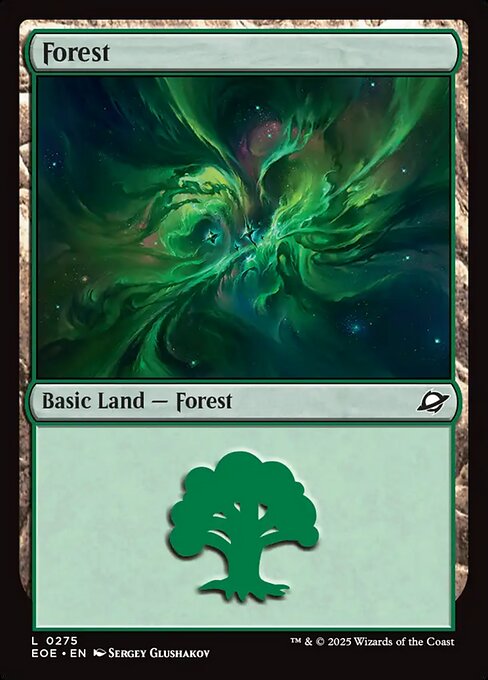 EOE, Forest, Standard, 275, C, Near Mint, (Foil), EN
