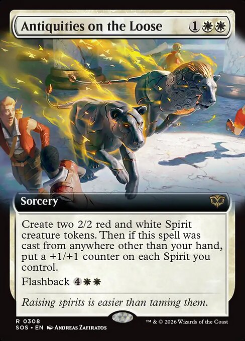 SOS, Antiquities on the Loose, (Extended Art), 308, R, Near Mint, (Foil), EN