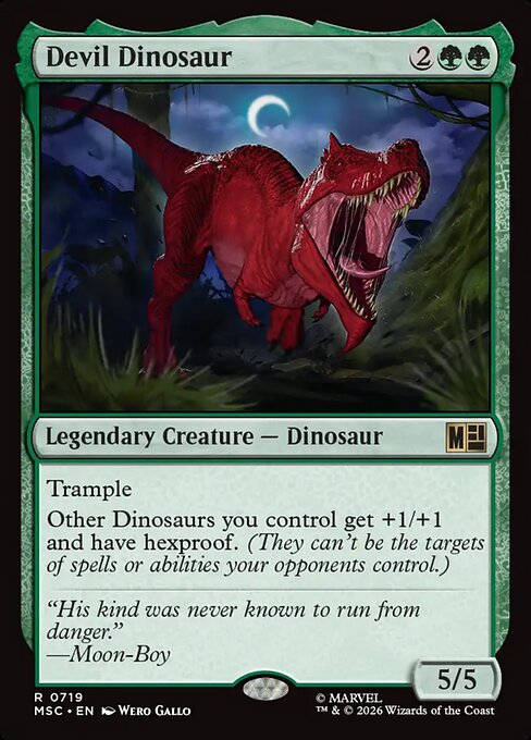 MSC, Devil Dinosaur, Standard, 719, R, Near Mint, Normal, EN