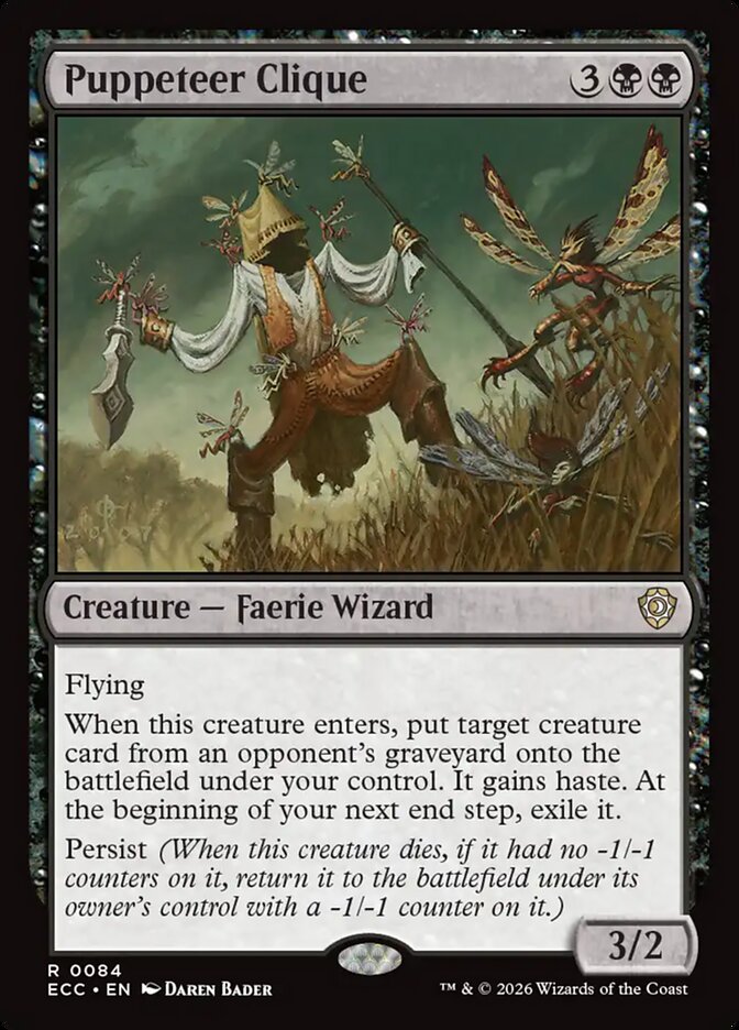 ECC, Puppeteer Clique, Standard, 84, R, Near Mint, Normal, EN