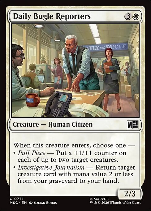 MSC, Daily Bugle Reporters, Standard, 771, C, Near Mint, (Foil), EN