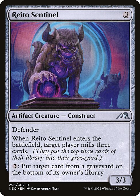 NEO, Reito Sentinel, Standard, 256, U, Near Mint, Normal, EN