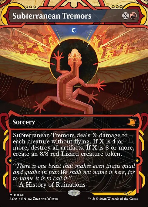 SOA, Subterranean Tremors, (Showcase), 48, M, Near Mint, (Foil), EN