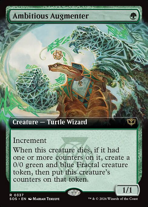 SOS, Ambitious Augmenter, (Extended Art), 337, R, Near Mint, (Foil), EN
