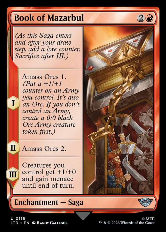 LTR, Book of Mazarbul, Standard, 116, U, Near Mint, Normal, EN