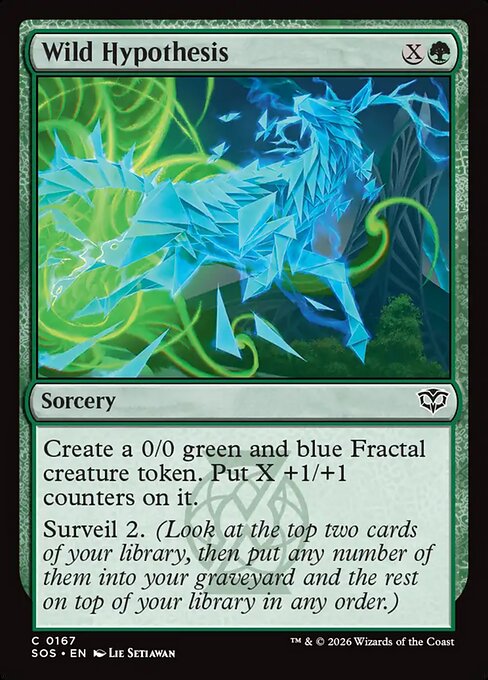 SOS, Wild Hypothesis, Standard, 167, C, Near Mint, (Foil), EN