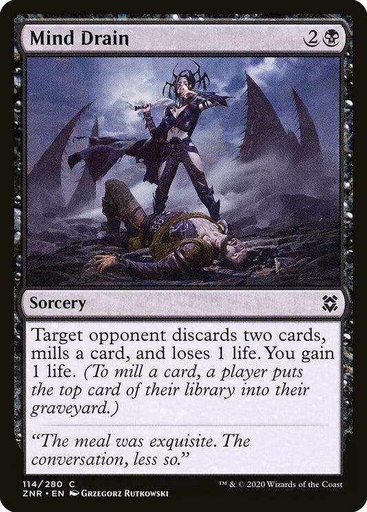ZNR, Mind Drain, Standard, 114, C, Near Mint, Normal, EN
