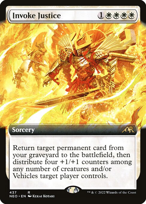 NEO, Invoke Justice, (Extended Art), 437, R, Near Mint, (Foil), EN