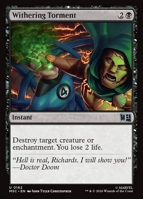 MSC, Withering Torment, Standard, 162, U, Near Mint, (Surge Foil), EN