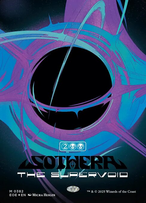 EOE, Sothera, the Supervoid, (Borderless), 382, M, Near Mint, (Singularity Foil), EN