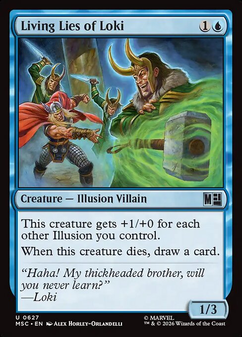 MSC, Living Lies of Loki, Standard, 627, U, Near Mint, Normal, EN