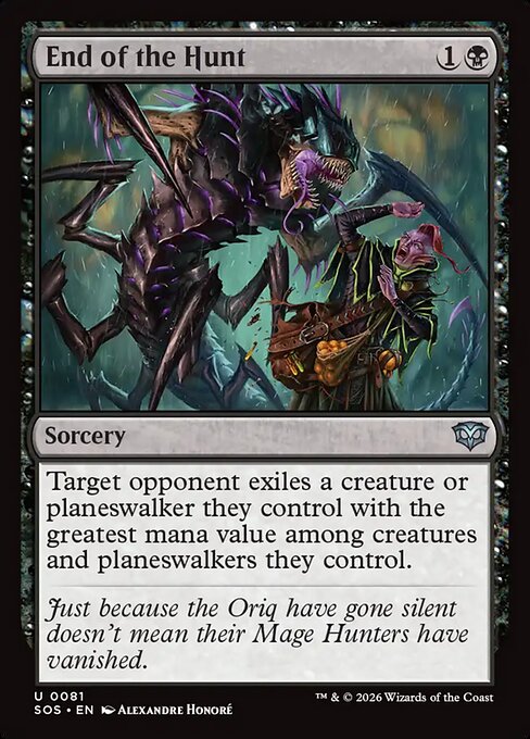 SOS, End of the Hunt, Standard, 81, U, Near Mint, (Foil), EN