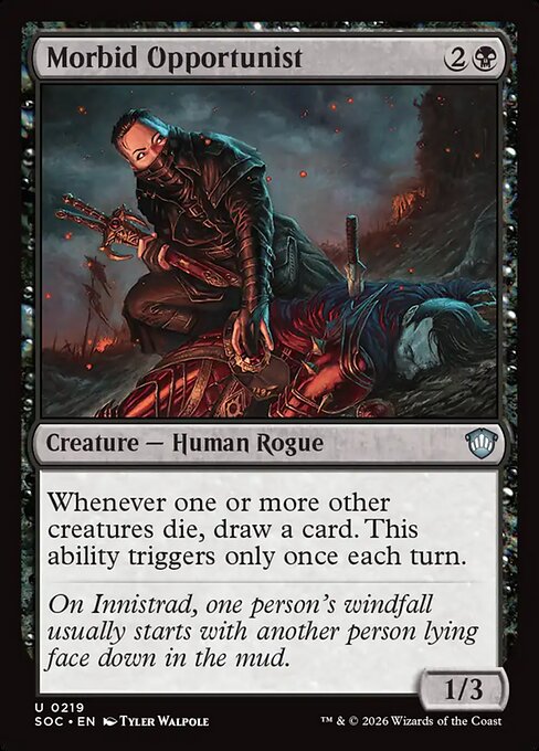 SOC, Morbid Opportunist, Standard, 219, U, Near Mint, Normal, EN