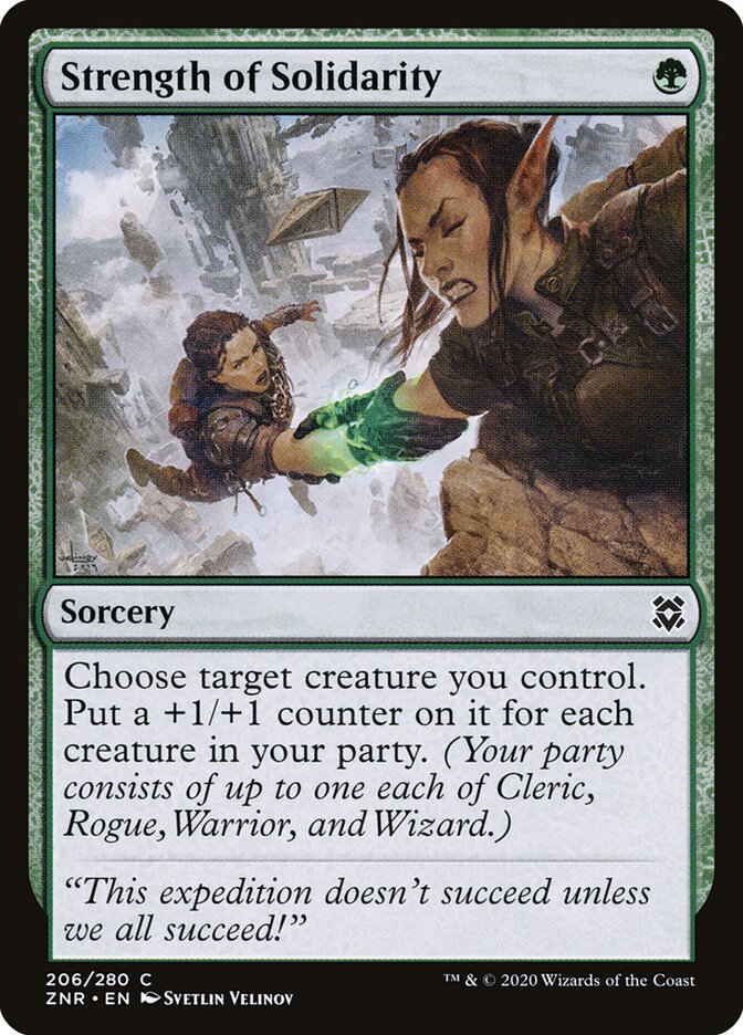 ZNR, Strength of Solidarity, Standard, 206, C, Near Mint, Normal, EN