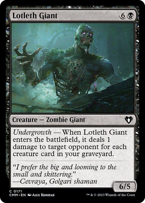 CMM, Lotleth Giant, Standard, 171, C, Near Mint, Normal, EN