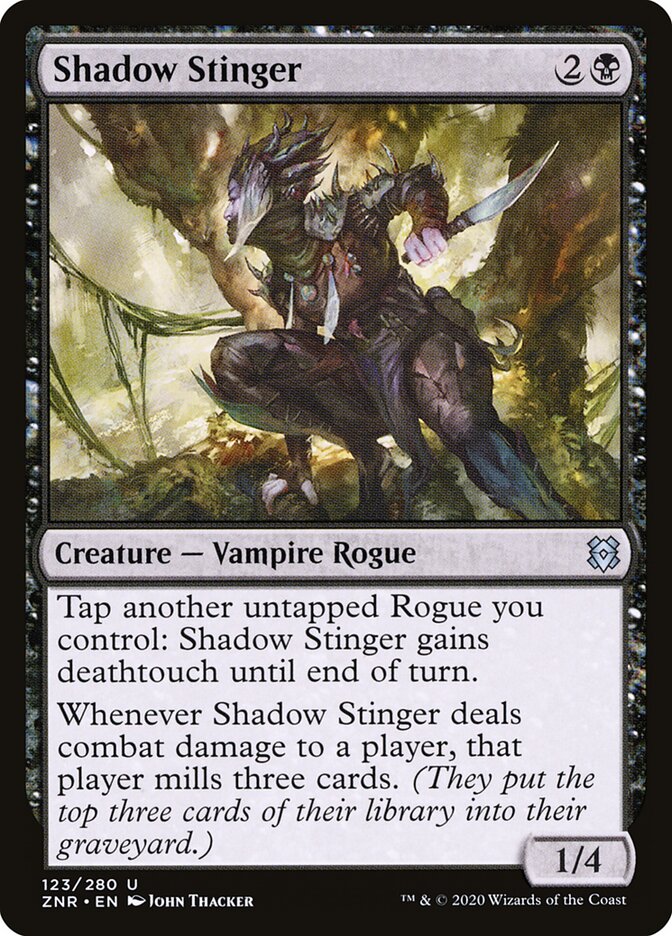 ZNR, Shadow Stinger, Standard, 123, U, Near Mint, Normal, EN