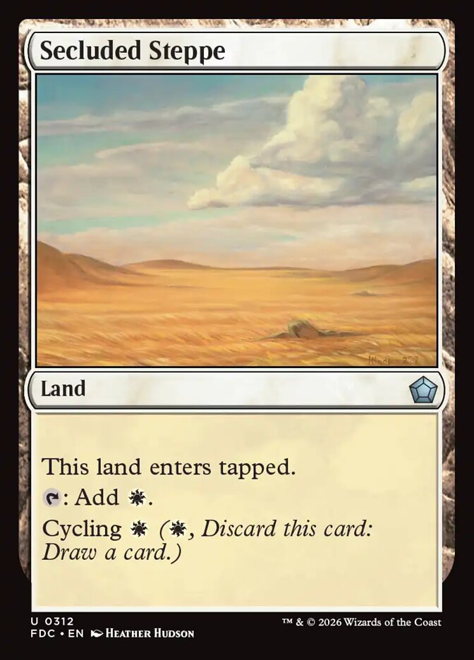FDC, Secluded Steppe, Standard, 312, U, Near Mint, Normal, EN