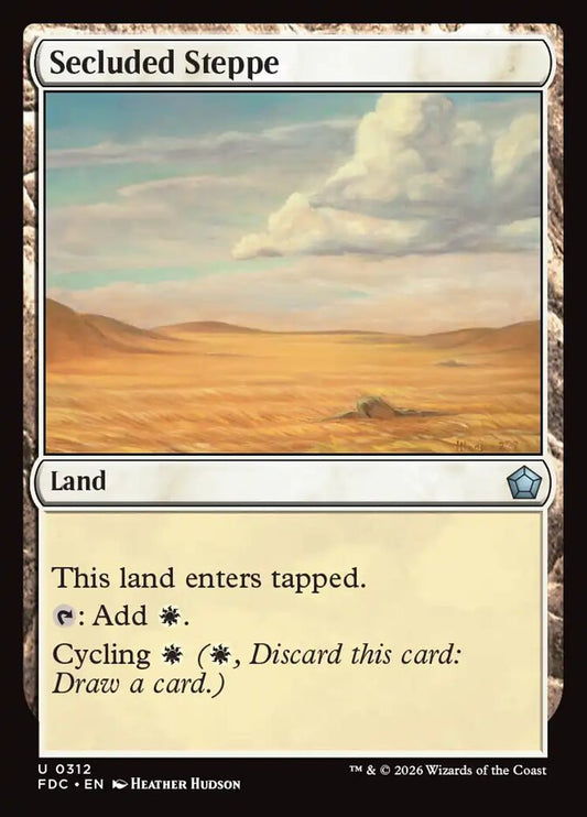 FDC, Secluded Steppe, Standard, 312, U, Near Mint, Normal, EN