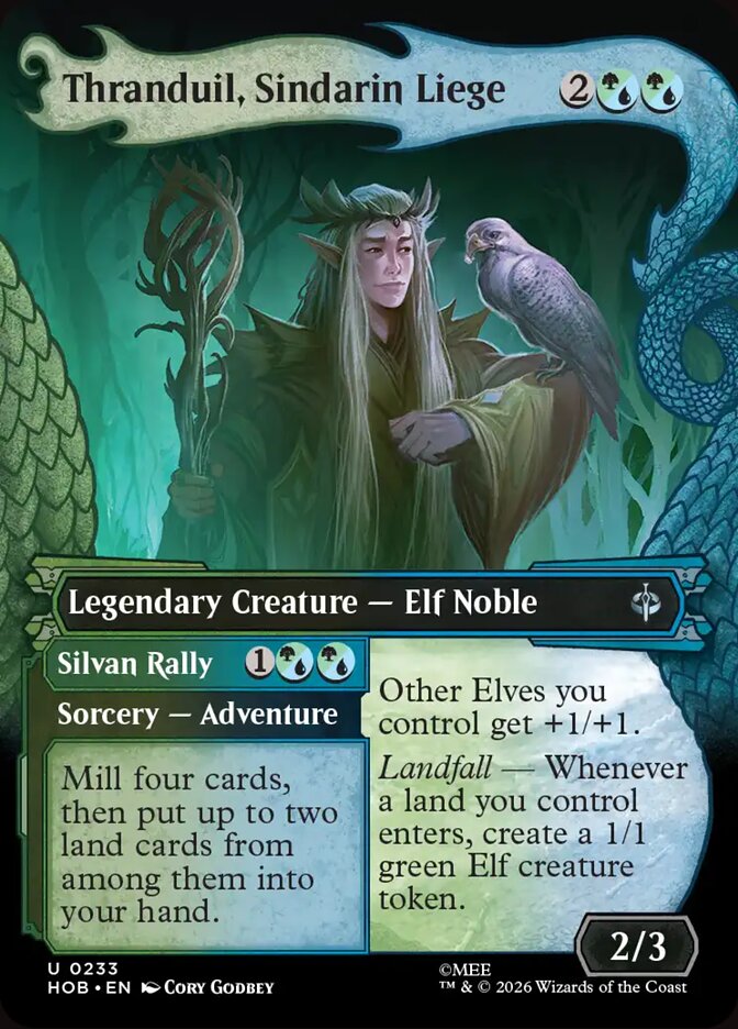 HOB, Thranduil, Sindarin Liege // Silvan Rally, (Showcase), 233, U, Near Mint, Normal, EN