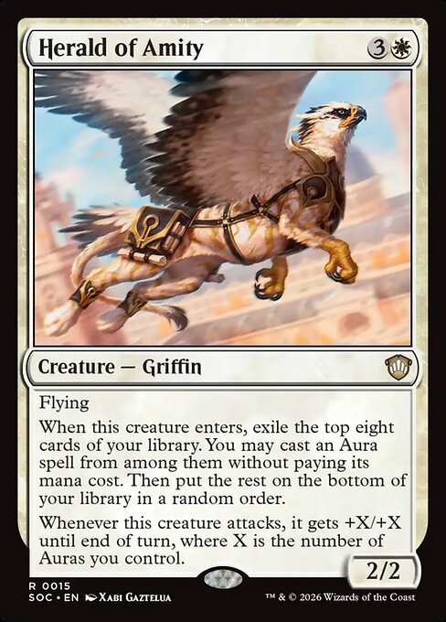 SOC, Herald of Amity, Standard, 15, R, Near Mint, Normal, EN