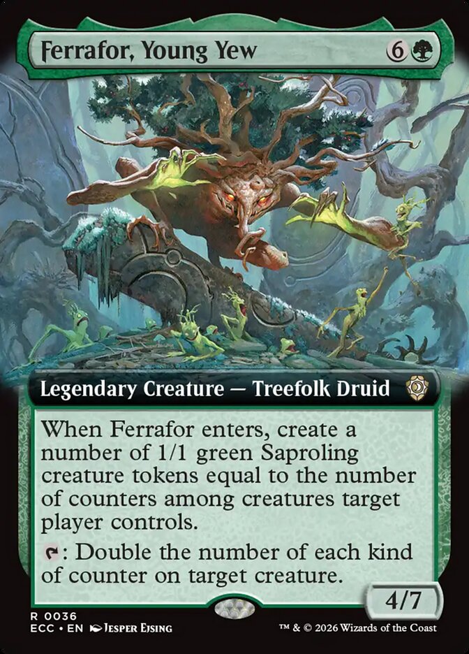 ECC, Ferrafor, Young Yew, (Extended Art), 36, R, Near Mint, Normal, EN