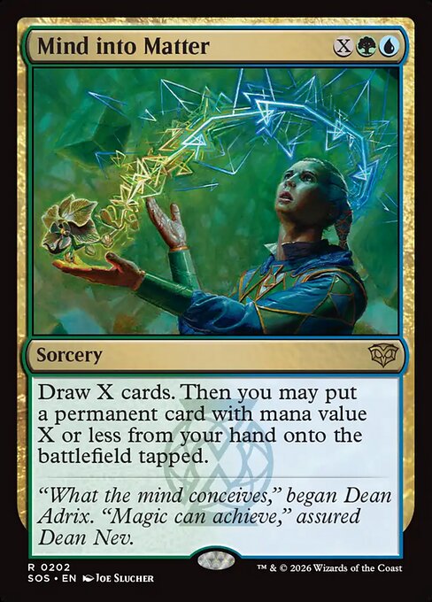 SOS, Mind into Matter, Standard, 202, R, Near Mint, Normal, EN