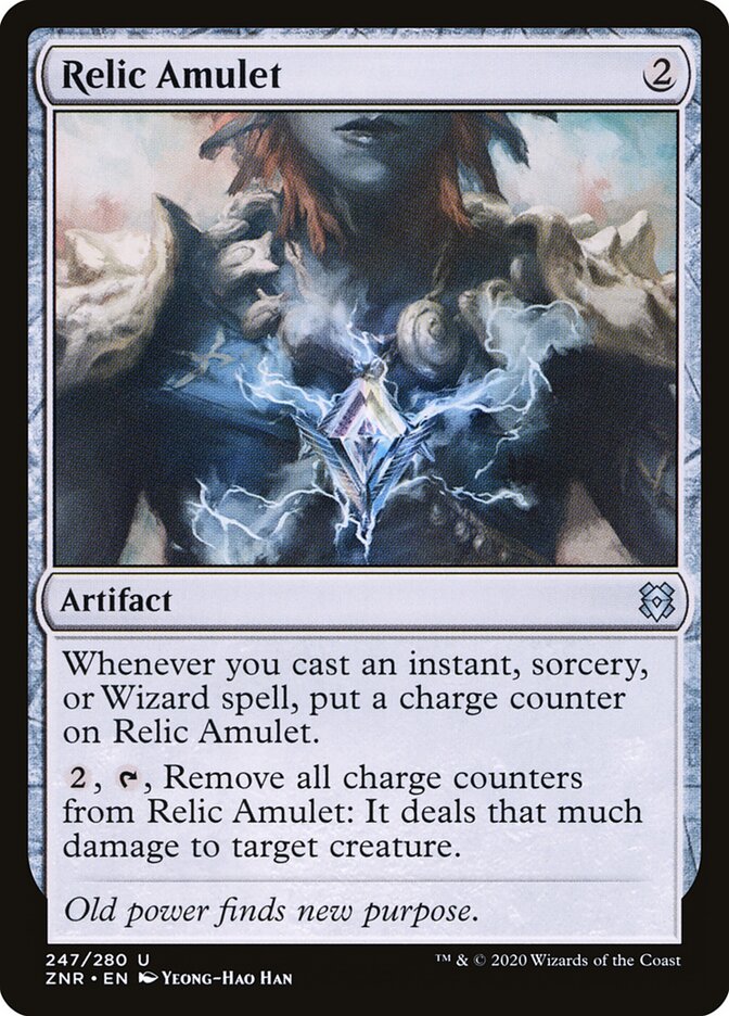 ZNR, Relic Amulet, Standard, 247, U, Near Mint, (Foil), EN