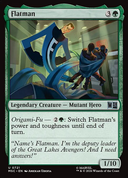 MSC, Flatman, Standard, 721, U, Near Mint, Normal, EN