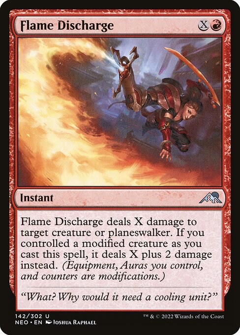 NEO, Flame Discharge, Standard, 142, U, Near Mint, Normal, EN