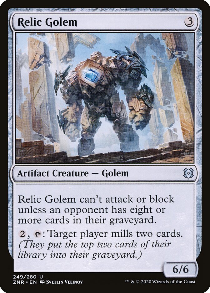 ZNR, Relic Golem, Standard, 249, U, Near Mint, Normal, EN
