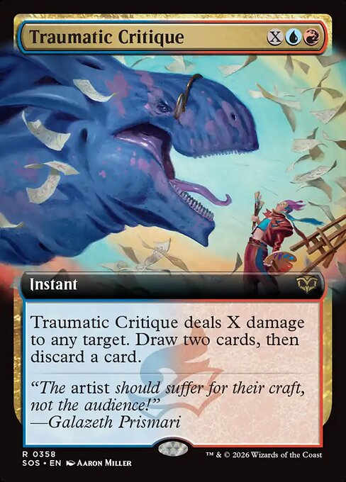SOS, Traumatic Critique, (Extended Art), 358, R, Near Mint, Normal, EN