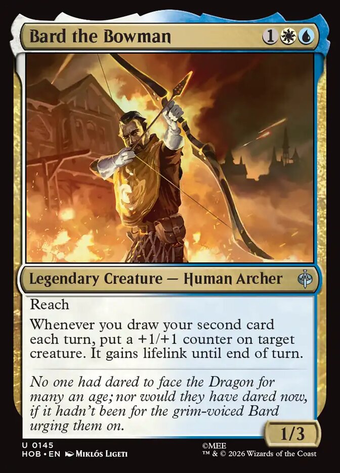 HOB, Bard the Bowman, Standard, 145, U, Near Mint, (Foil), EN