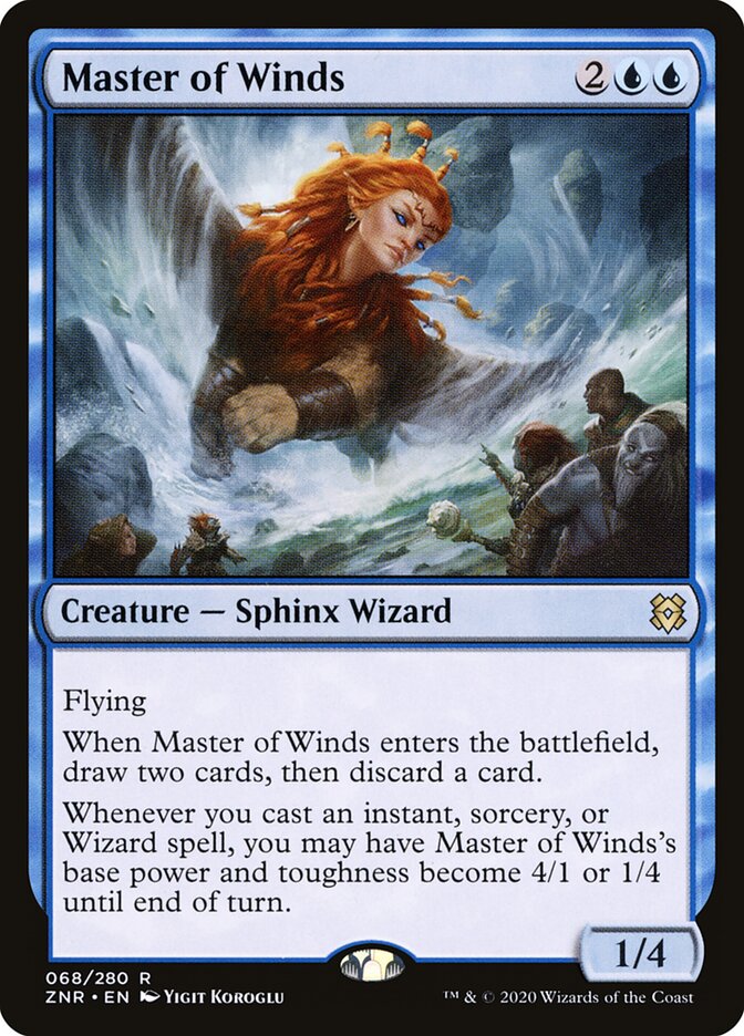 ZNR, Master of Winds, Standard, 68, R, Near Mint, Normal, EN