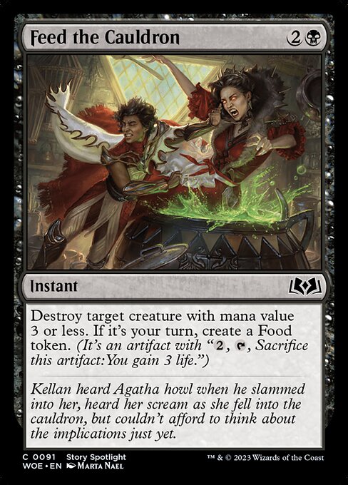 WOE, Feed the Cauldron, Standard, 91, C, Near Mint, Normal, EN