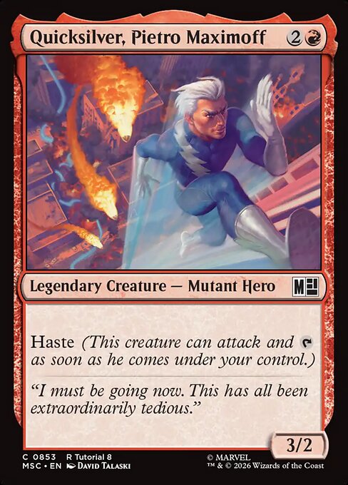 MSC, Quicksilver, Pietro Maximoff, Standard, 853, C, Near Mint, Normal, EN
