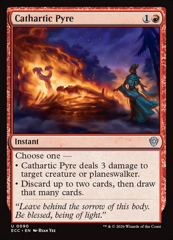 ECC, Cathartic Pyre, Standard, 90, U, Near Mint, Normal, EN