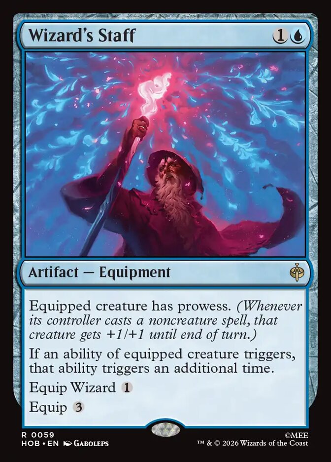 HOB, Wizard's Staff, Standard, 59, R, Near Mint, Normal, EN