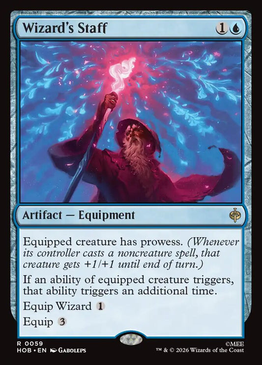 HOB, Wizard's Staff, Standard, 59, R, Near Mint, (Foil), EN
