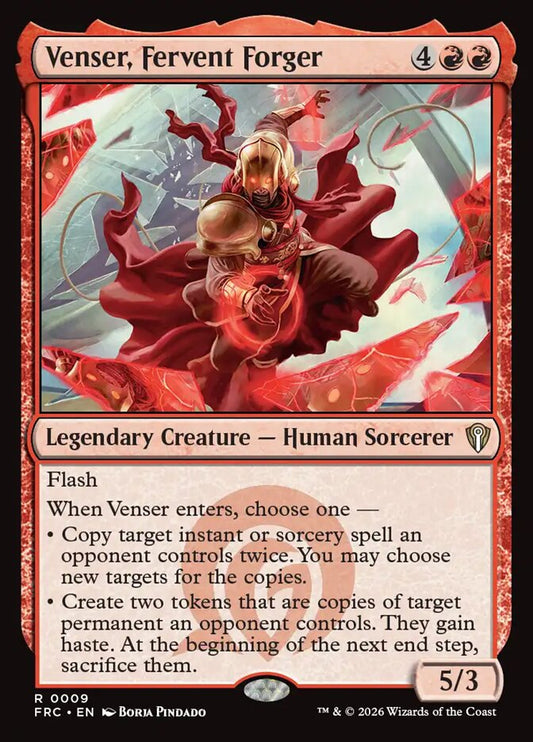 FRC, Venser, Fervent Forger, Standard, 9, R, Near Mint, Normal, EN